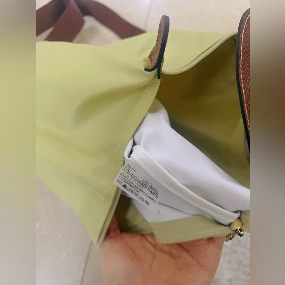 Longchamp Le Pliage Original Medium‎ Canvas Backpack color Pistachio